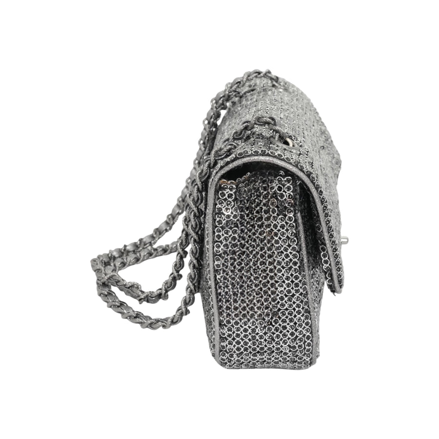 CHANEL 2006–2008 Chain Sequin Shoulder Bag