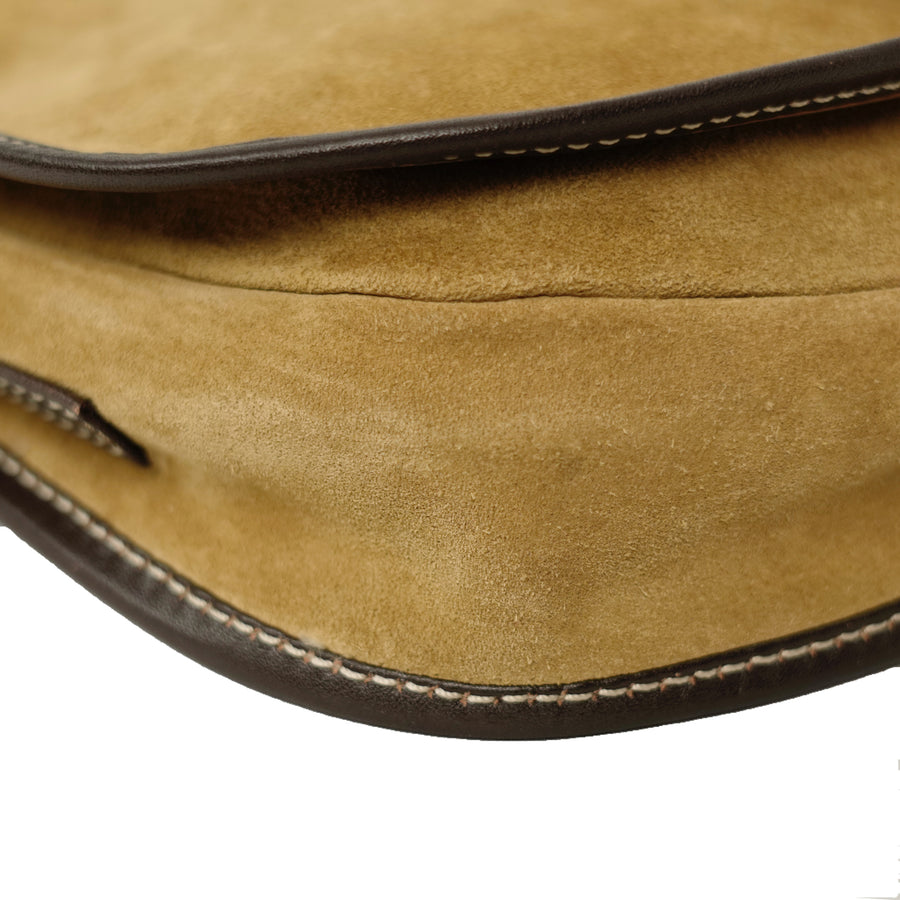 LOEWE  Suede Anagram Shoulder Bag