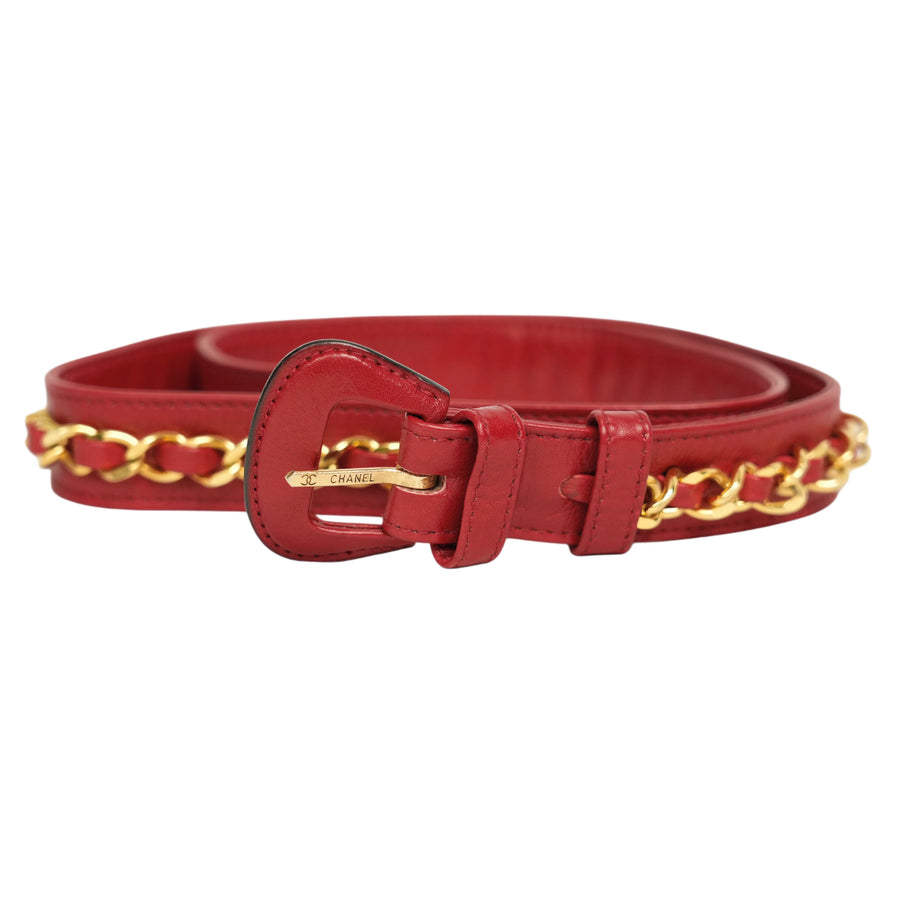 CHANEL Coco Mark Chain Buckle Belt