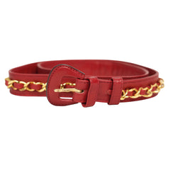CHANEL Coco Mark Chain Buckle Belt