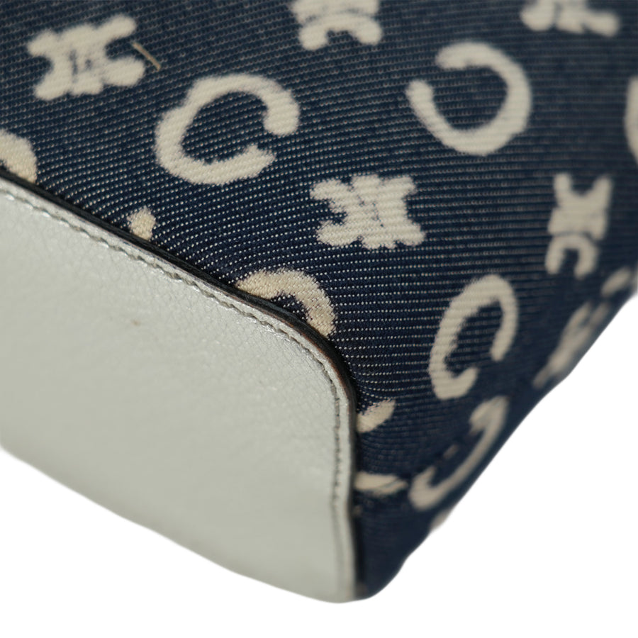 CELINE Denim C Macadam Handbag