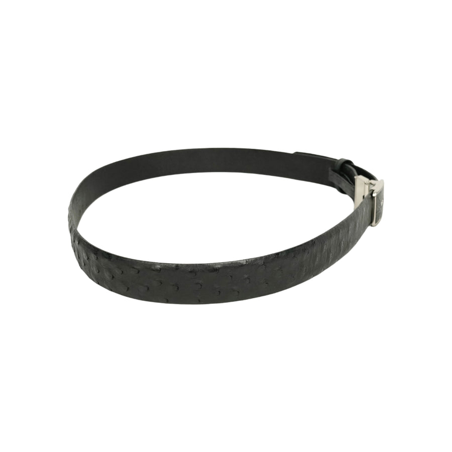 BALENCIAGA Ostrich Leather Belt