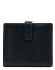 GUCCI Leather Logo W-Hook Compact Wallet