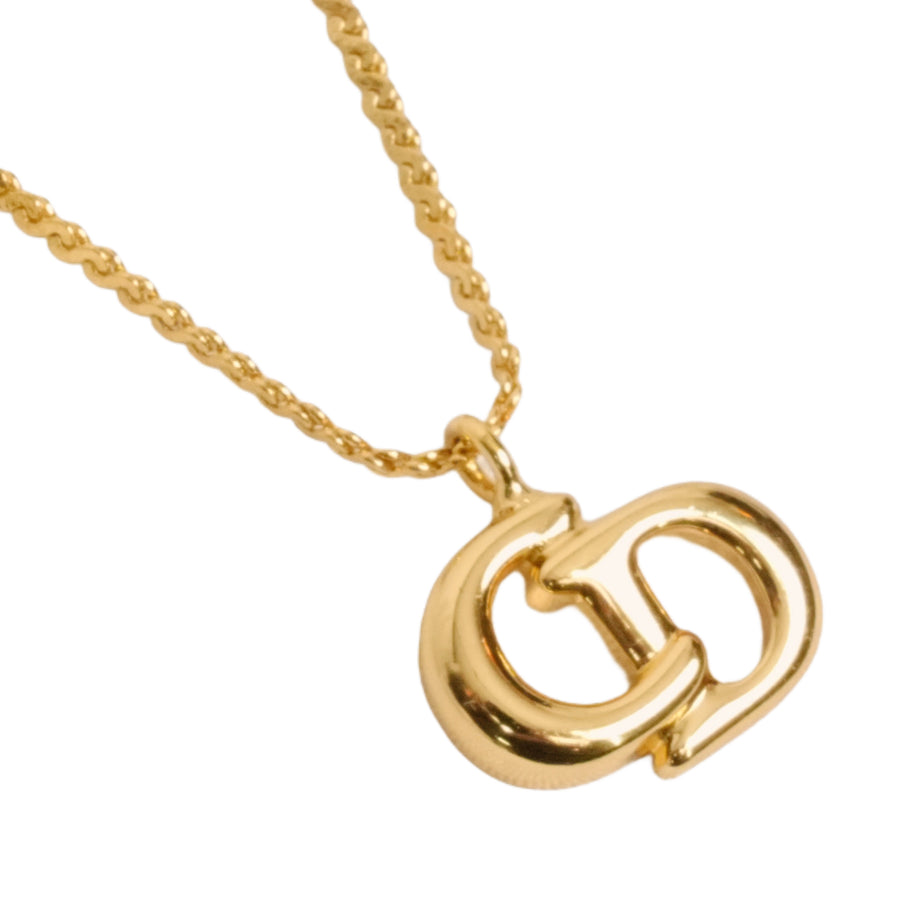 CHRISTIAN DIOR CD Logo Necklace