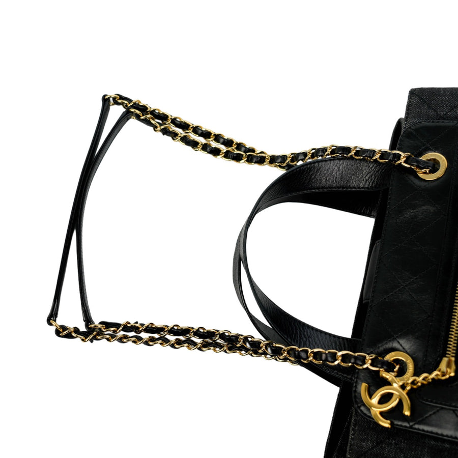CHANEL Denim Tote Handbag/Shoulder Bag 2-Way