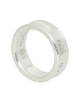 TIFFANY & CO. Sterling Silver 925 Narrow 1837 Ring