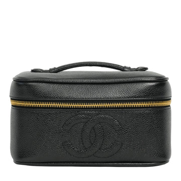 CHANEL 1994-1996 Vanity Caviar Skin Handbag