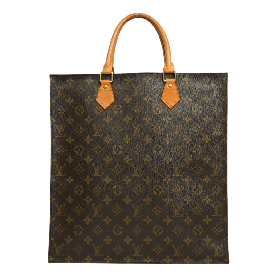 LOUIS VUITTON Monogram Sac Plat Handbag M51140