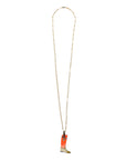 HERMES Buffalo Horn Boots Necklace