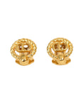 CHRISTIAN DIOR CD Logo Earrings