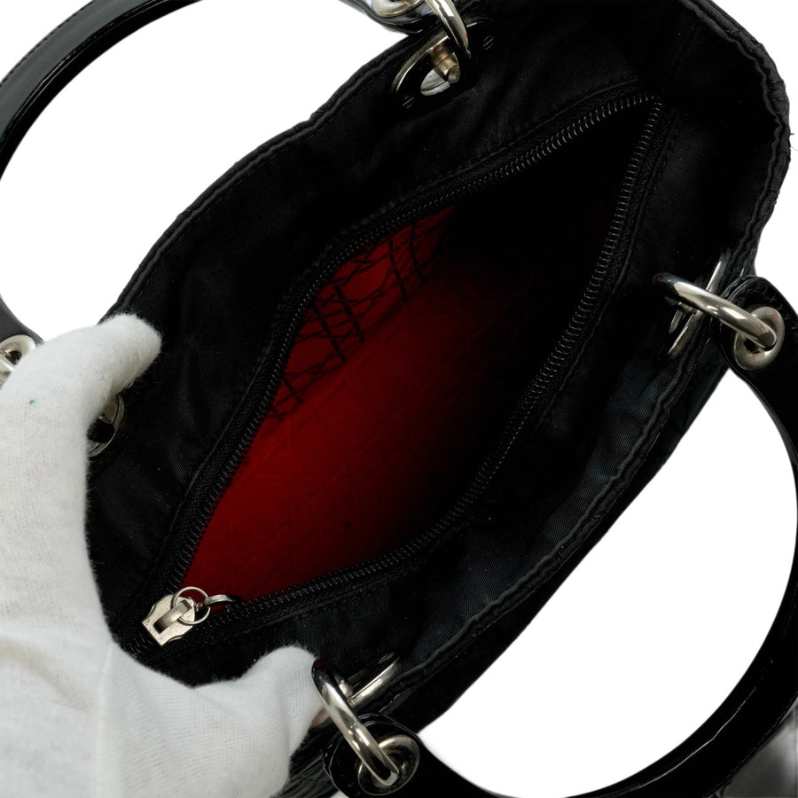 CHRISTIAN DIOR Lady Dior Medium Handbag/Shoulder Bag 2-Way