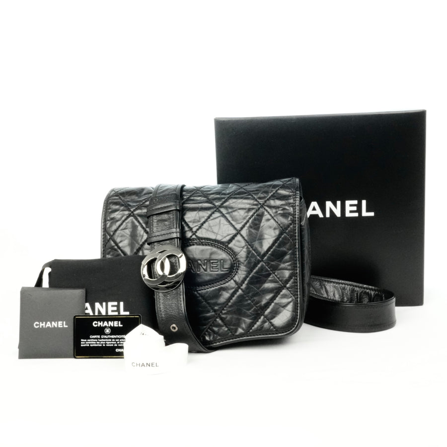 CHANEL 2005-2006 Matelassé Wild Stitch Shoulder Bag