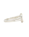 TIFFANY & CO. SV925 K18YG Open Heart Ribbon Ring