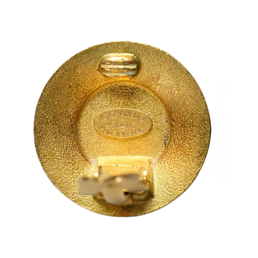 CHANEL 1995 Coco Pink Gold Earring