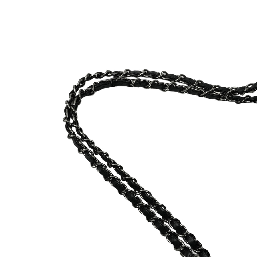 CHANEL 2009-2010 Pleated Shoulder Bag