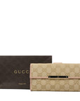 GUCCI GG Canvas Long Wallet
