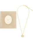 CHRISTIAN DIOR CD Logo Necklace