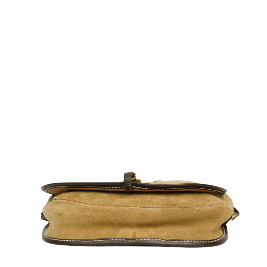 LOEWE  Suede Anagram Shoulder Bag