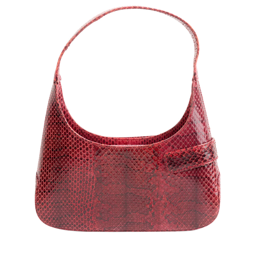 SALVATORE FERRAGAMO Ultra Rare Lizard Leather Parent-Child Bag Handbag