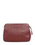 CHANEL Caviar Skin Coco Mark Pouch