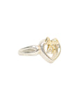 TIFFANY & CO. SV925 K18YG Double Heart Ring