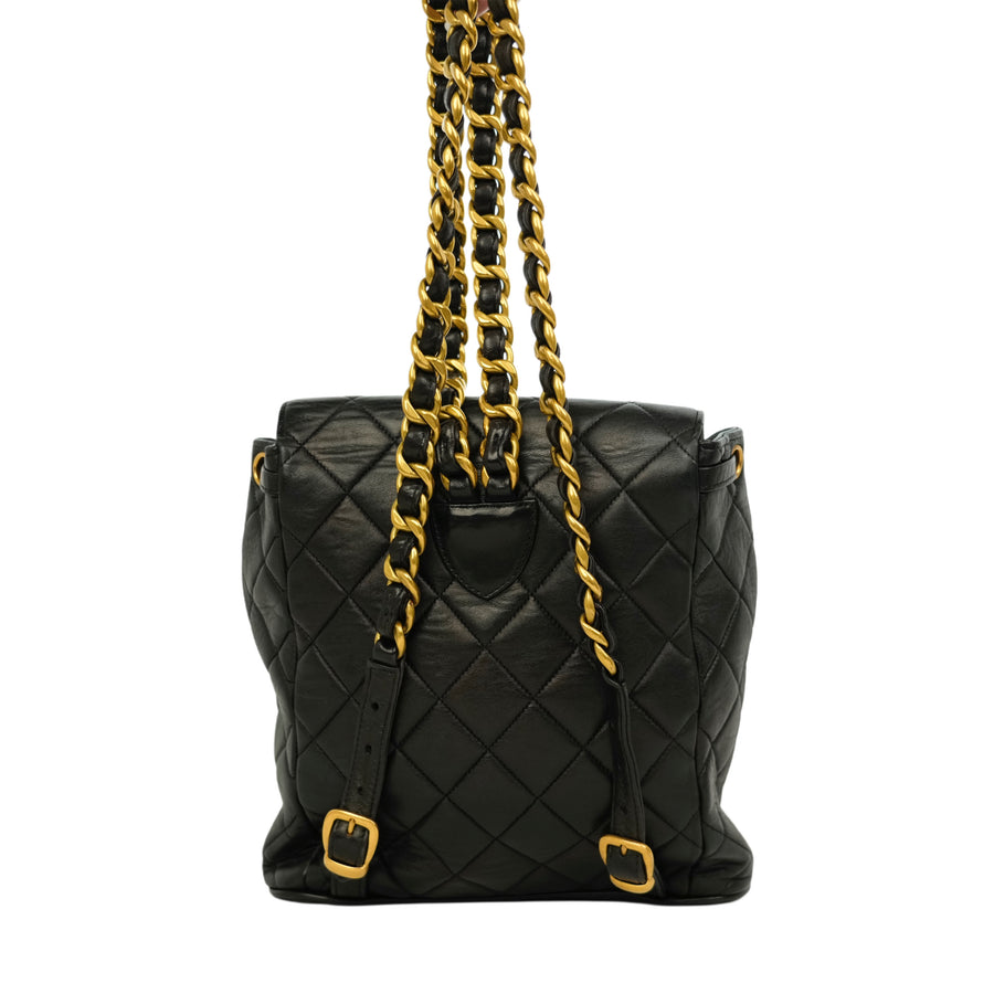 CHANEL 1994-1996 Matelassé Chain Lambskin Backpack