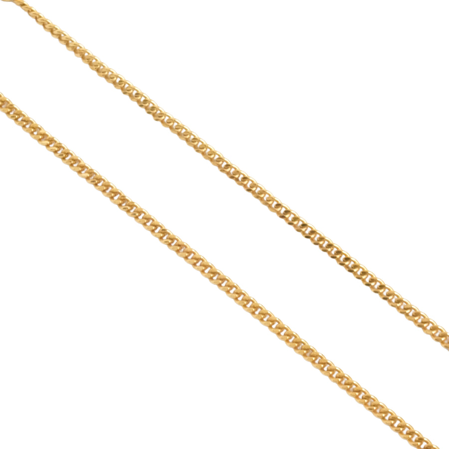 CHRISTIAN DIOR Logo Oval Rhinestone Necklace