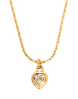 CHRISTIAN DIOR Heart Rhinestone Necklace