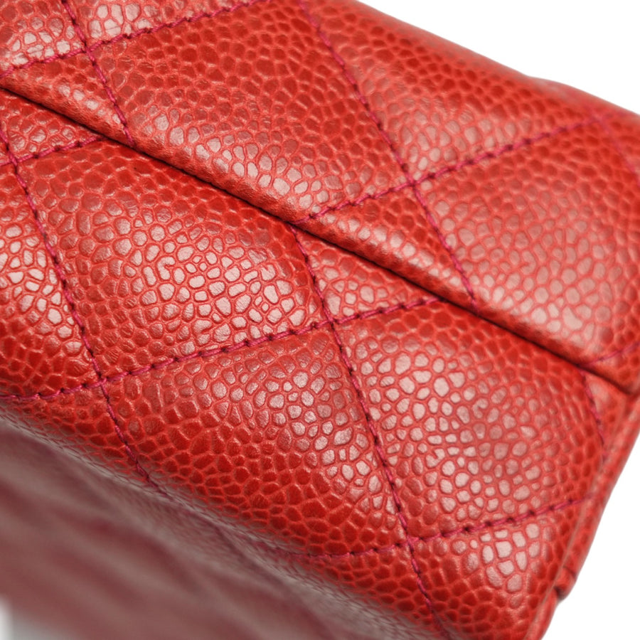 CHANEL 1991–1994 Matelassé Coco Mark Caviar Skin Shoulder Bag