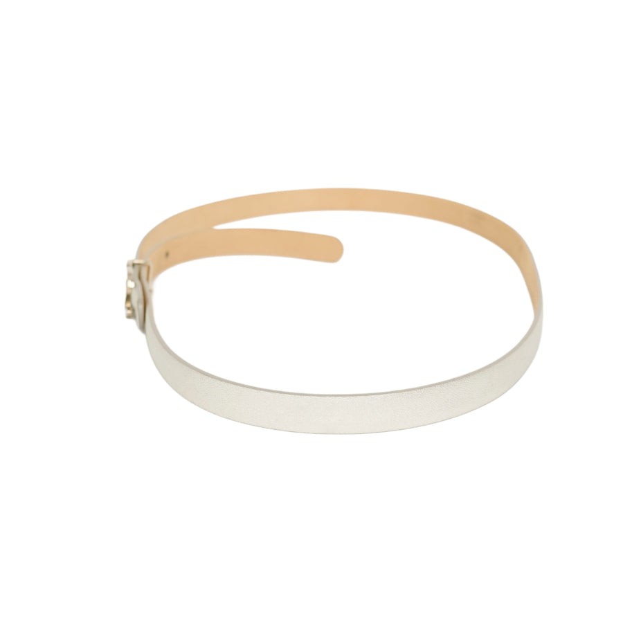 CHANEL CUIR VERITABLE Coco Mark Belt