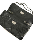 CHANEL 2008–2009 2.55 Chain Matelassé Bicolor Shoulder Bag