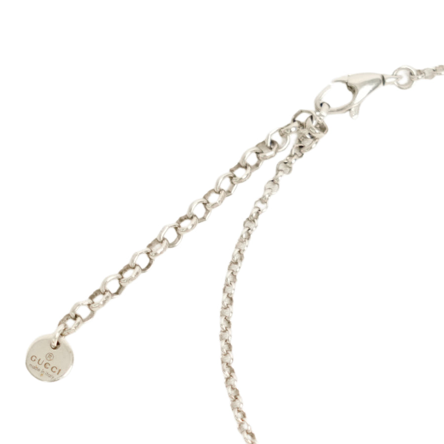 GUCCI SV925 Arabesque Interlocking GG Logo Necklace