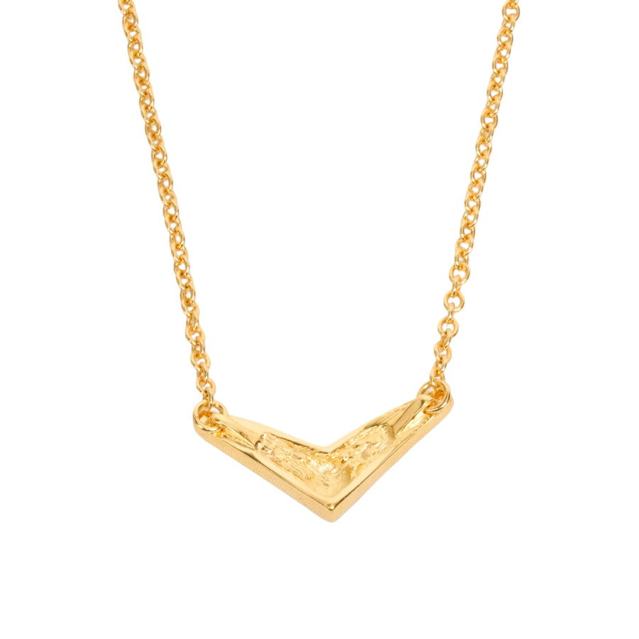 CHRISTIAN DIOR V-Shaped Rhinestone Necklace