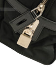 PRADA Nylon Leather Handbag