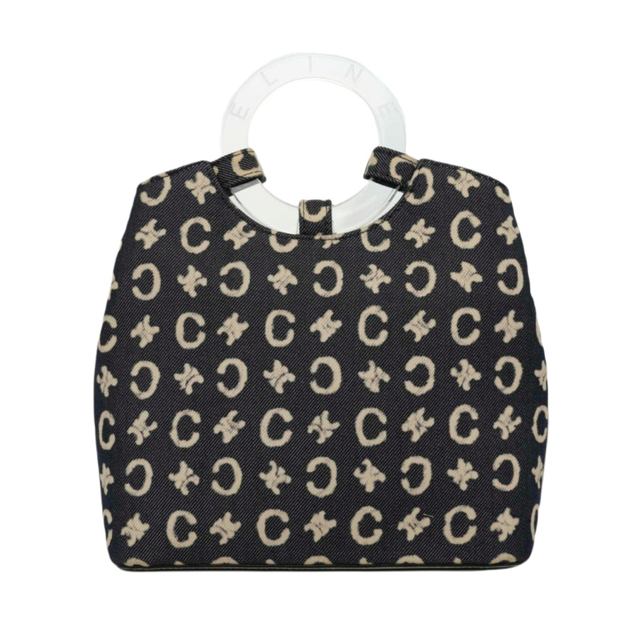 CELINE Denim C Macadam Handbag