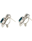 Vintage-Style Rhinestone Earrings(Rhodium-Plated Brass)