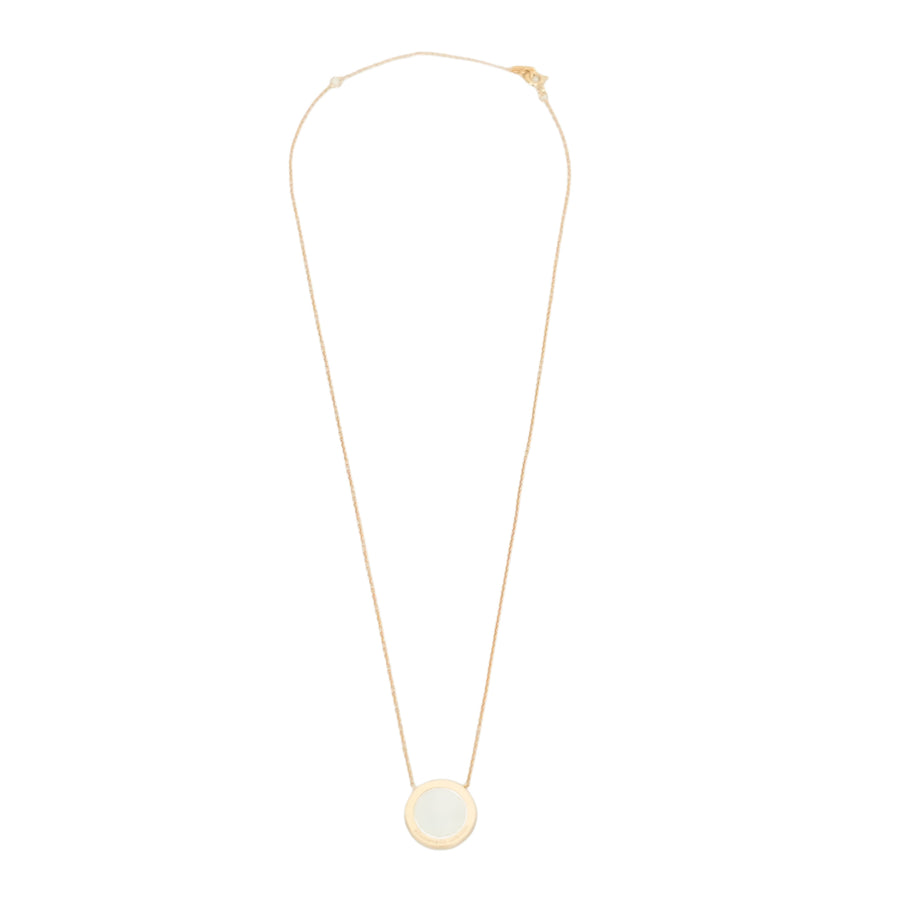 TIFFANY & CO. AU750 T Two Circle Diamond Necklace