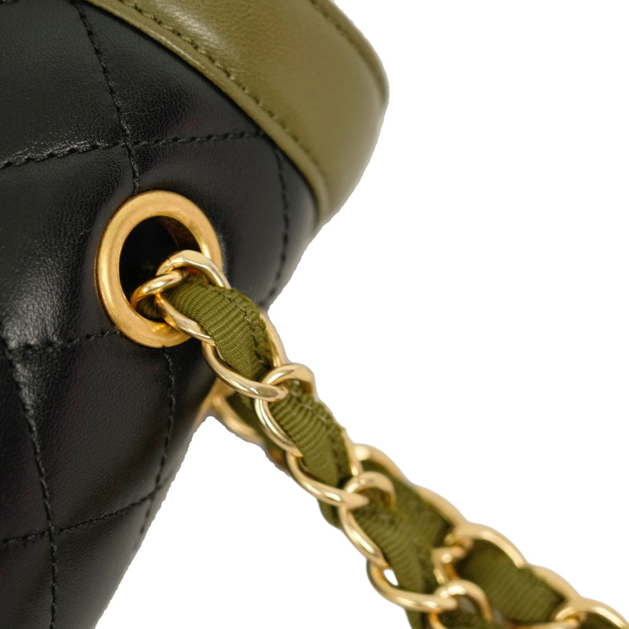 CHANEL Matelassé Chain Bicolor Shoulder Bag
