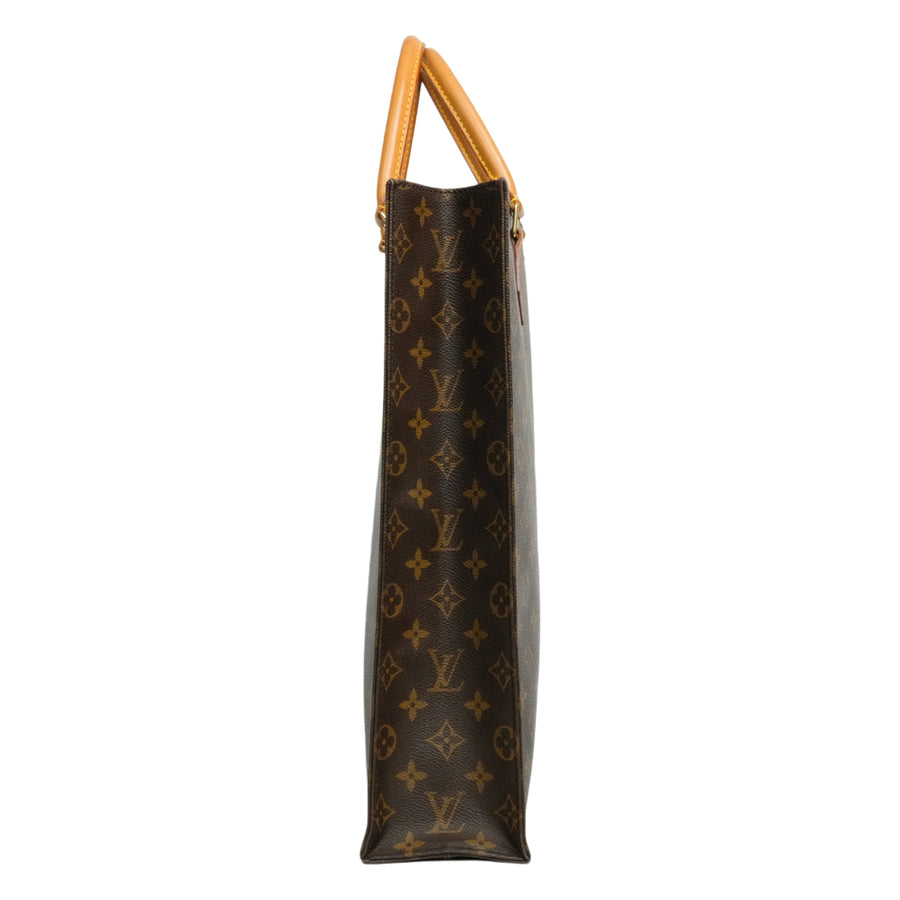 LOUIS VUITTON Monogram Sac Plat Handbag M51140