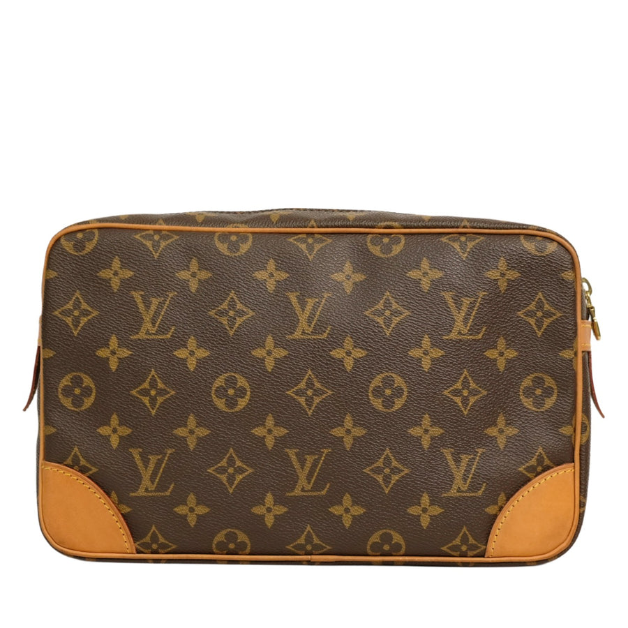 LOUIS VUITTON Monogram Compiègne Clutch Bag/Handbag M51845