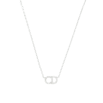 CHRISTIAN DIOR CD Logo Necklace