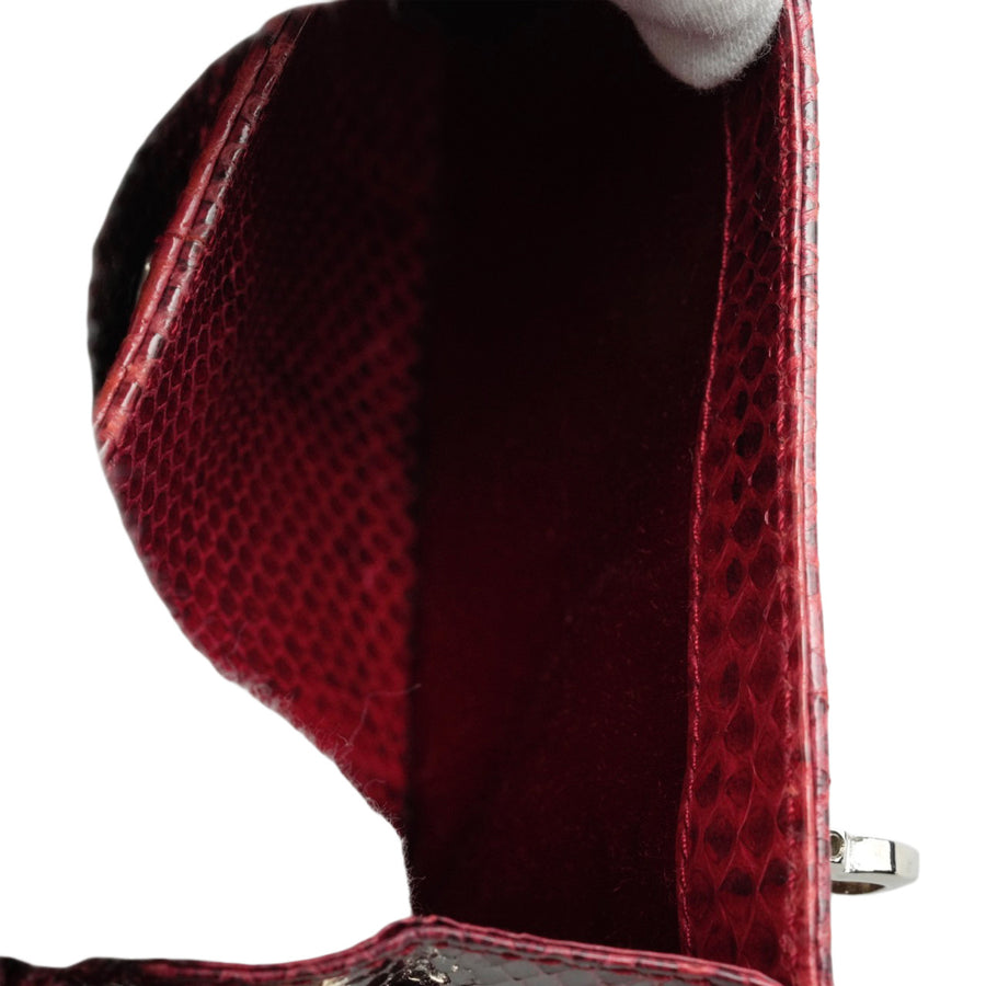 SALVATORE FERRAGAMO Ultra Rare Lizard Leather Parent-Child Bag Handbag
