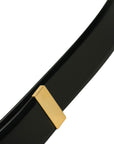 LOUIS VUITTON Noir Ceinture Carré M6805Q Belt
