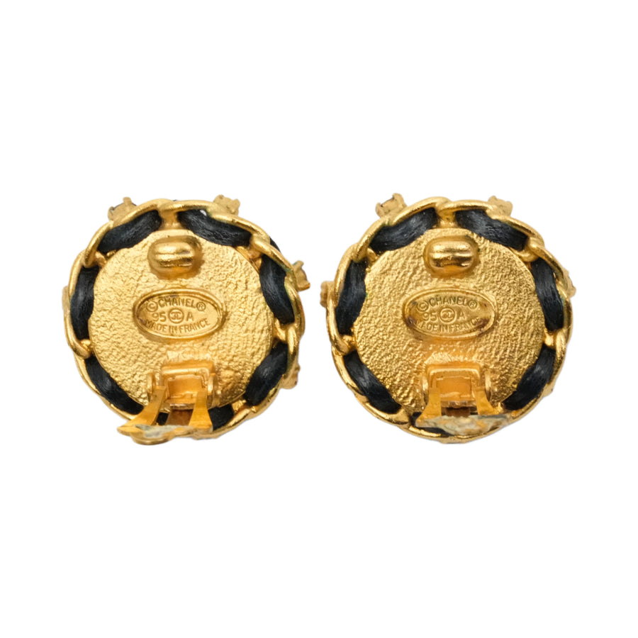 CHANEL Première Rhinestone Earrings