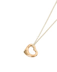 TIFFANY & CO. SV925  K18YG Double Open Heart Necklace