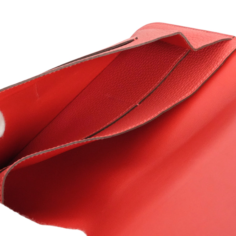 HERMES Dogon GM Taurillon Clemence Wallet