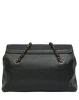 CHANEL 2002–2003 Chain Caviar Leather Shoulder Bag