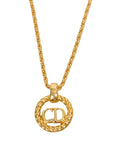 CHRISTIAN DIOR CD Logo Necklace