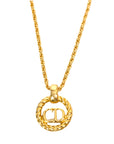 CHRISTIAN DIOR CD Logo Necklace