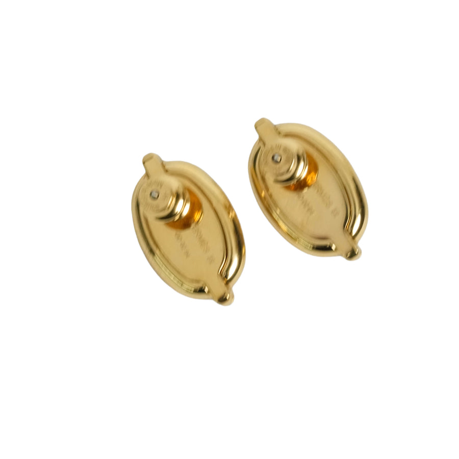 HERMES Mini Maillon Chain Link Earrings